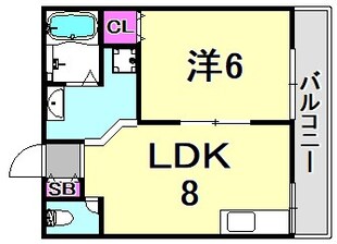 ガーデンプレス南武庫之荘の物件間取画像